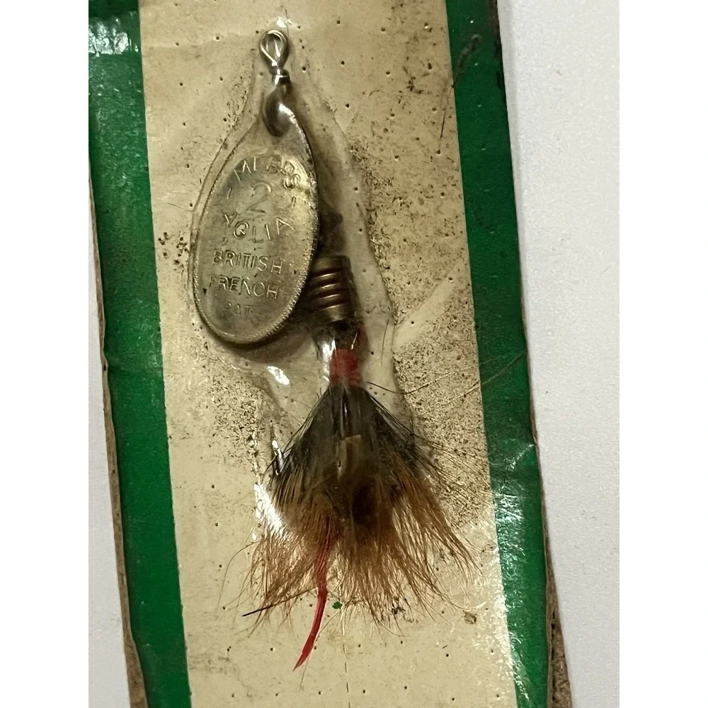 Vintage Fishing Lures Lot Mepps Aglia Eagle Claw Hooks